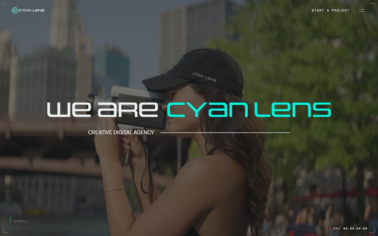 Cyan Lens website
